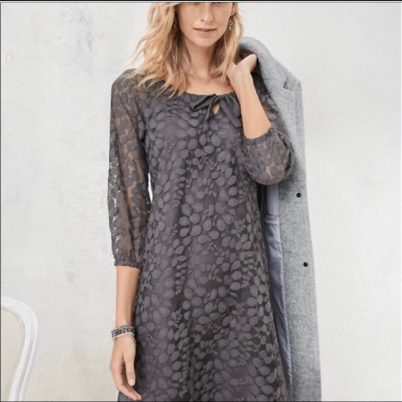 Hill Dresses Hill Lace Boho Dress 8 Gray Poshmark